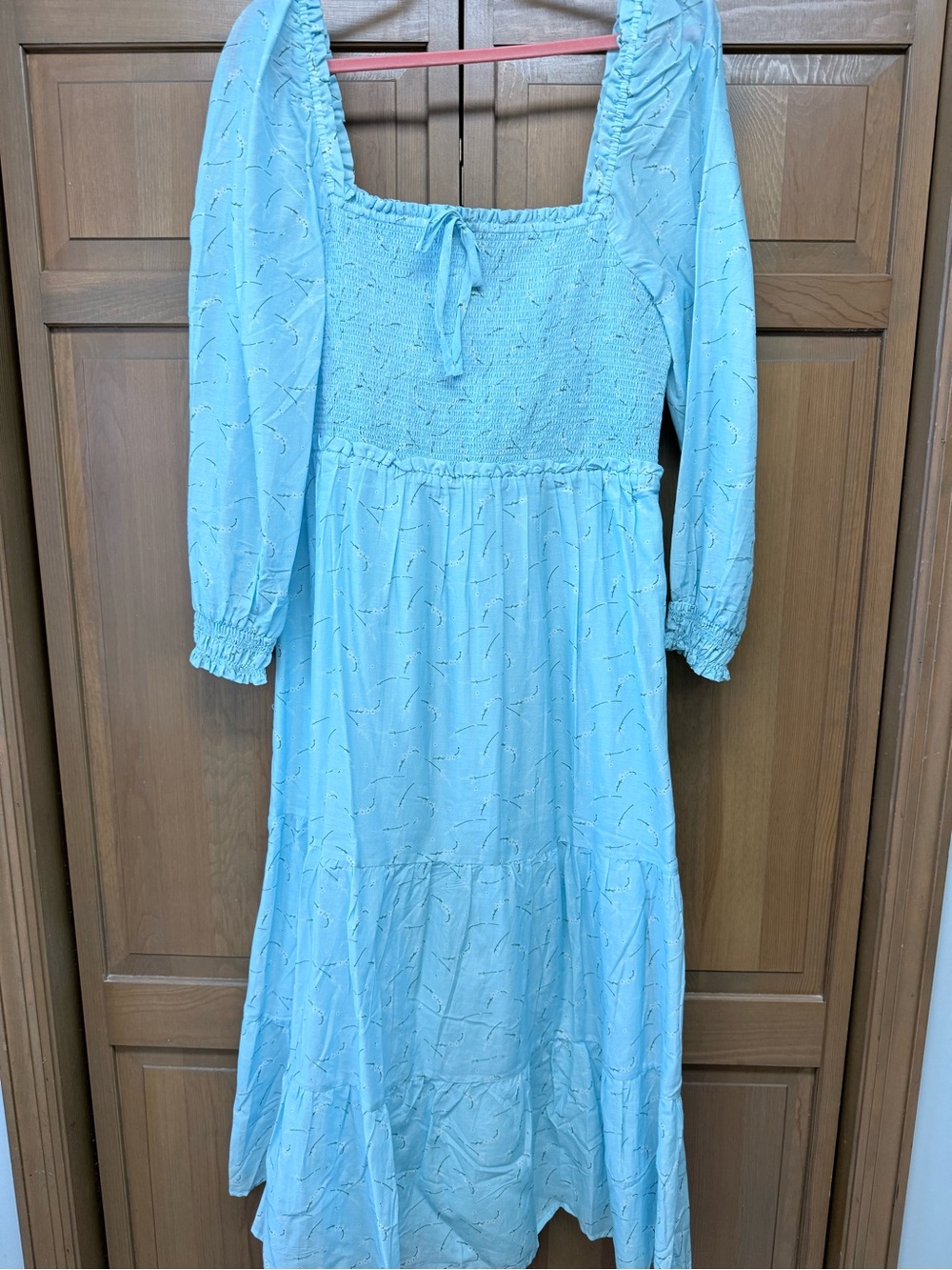 Vineyard Vines NWT Blue Floral Smocked Maxi Dress L